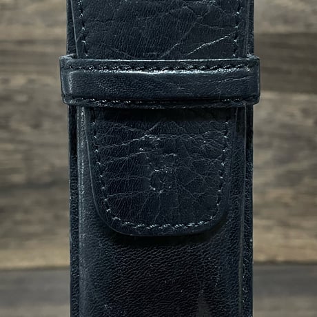 POLO RALPHLAUREN　LEATHER PEN CASE (BLACK)
