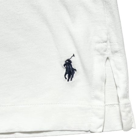 POLO RALPHLAUREN　"COTTON" OPEN COLLAR SHIRT