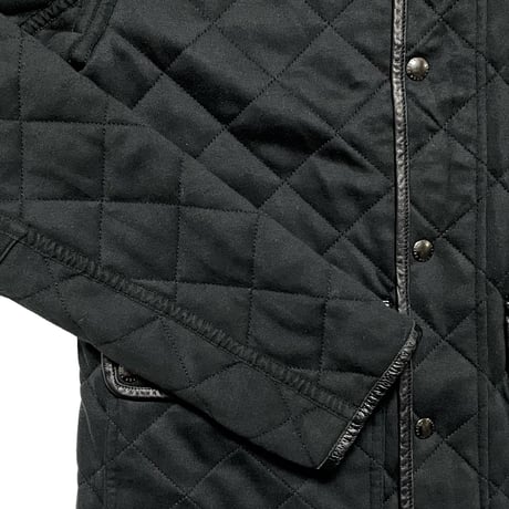 POLO RALPHLAUREN　"LEATHER PATCH" QUILTING JACKET