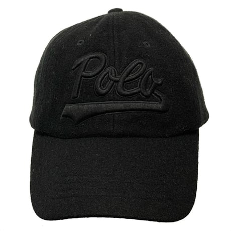POLO RALPHLAUREN　"SCRIPT LOGO" MELTON BASEBALL CAP