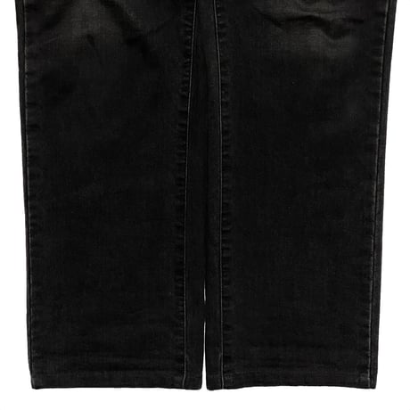POLO RALPHLAUREN　"LEATHER TAG" BLACK DENIM