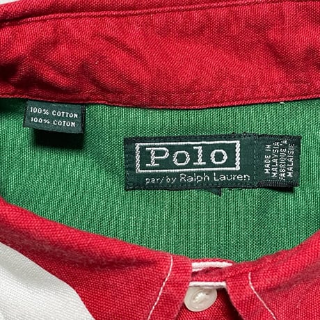 POLO RALPHLAUREN　"STRIPED" BUTTON DOWN SHIRT