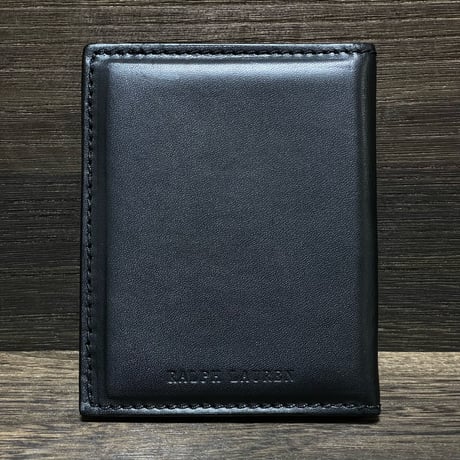 RALPHLAUREN　 LEATHER TRAVEL PHOTO FRAME (BLACK)