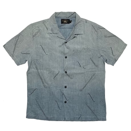 RRL RALPHLAUREN　"CHAMBRAY" OPEN COLLAR SHIRT