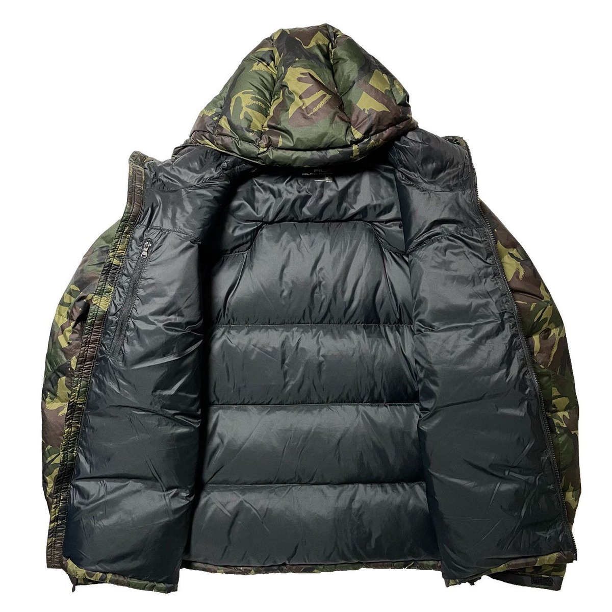 RLX ダウン　ジャケット　カモフラ 中古・古着通販】RLX RALPH LAUREN (アールエルエックスラルフ