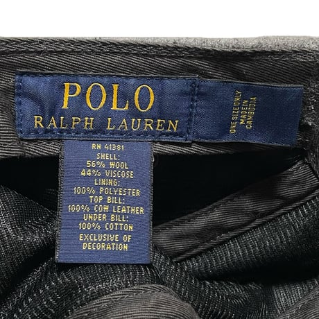 POLO RALPHLAUREN　"MELTON" JET CAP