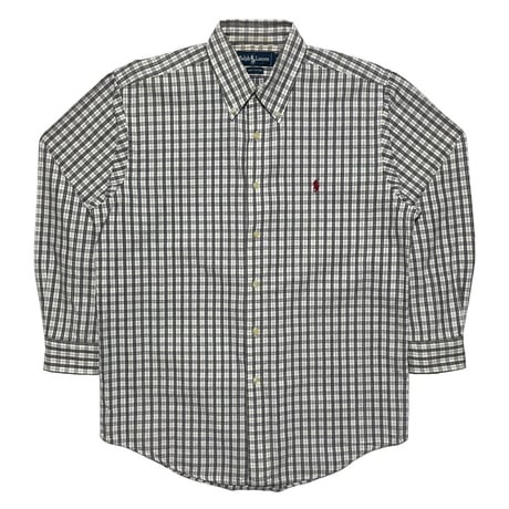 RALPHLAUREN　"PLAID" BUTTONDOWN SHIRT