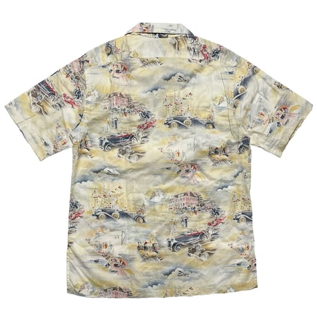 POLO RALPHLAUREN　"TRAVEL PRINTED" OPEN COLLAR SHIRT