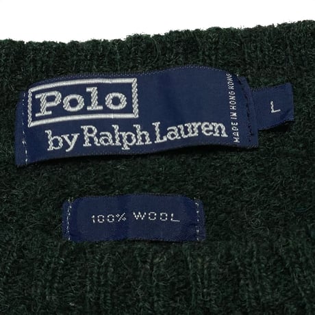 POLO RALPHLAUREN　"WOOL 100%" SWEATER