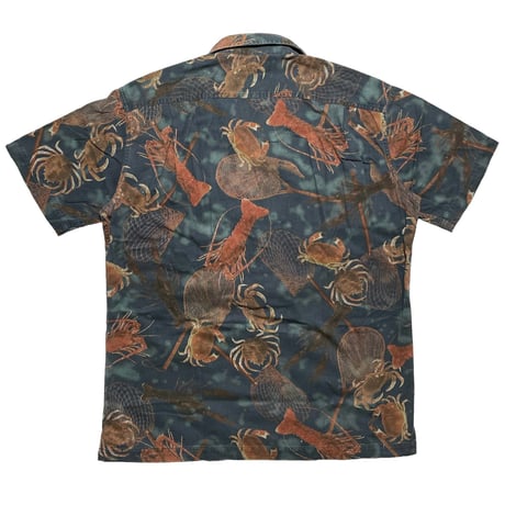 POLO RALPHLAUREN　"SHELLFISH" OPEN COLLAR SHIRT