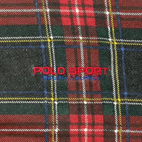 1POLO SPORT RALPHLAUREN　"HARF-ZIP" CHECK SWEAT SHIRT