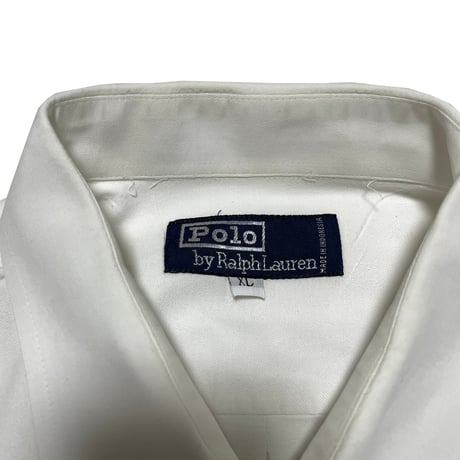 POLO RALPHLAUREN　"CLASSIC FIT WHITE BOTTON DOWN SHIRT" S/S SHIRT