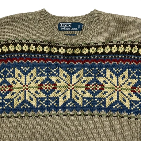 POLO RALPHLAUREN　"NORDIC" SWEATER