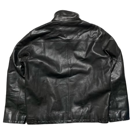 POLO RALPHLAUREN　 "BLACK" LEATHER JACKET