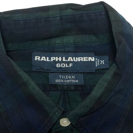 RALPHLAUREN GOLF　"BLACK WATCH" BUTTON DOWN SHIRT