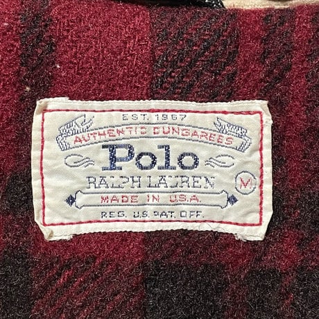 POLO RALPHLAUREN　"MADE IN USA" BLACK COVERALL