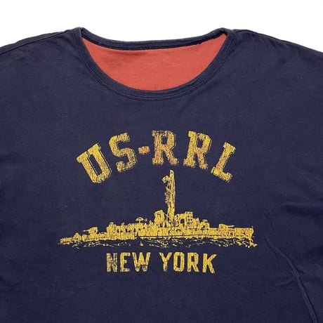 RRL RALPHLAUREN　"US-RRL NEW YORK" REVERSIBLE S/S TEE