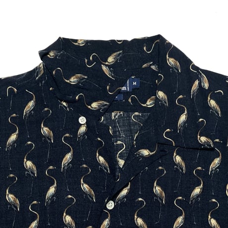 POLO RALPHLAUREN　"FLAMINGO" OPEN COLLAR SHIRT