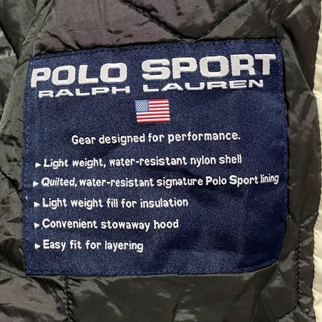POLO SPORT RALPHLAUREN　"LINING QUILTING" NYLON JACKET