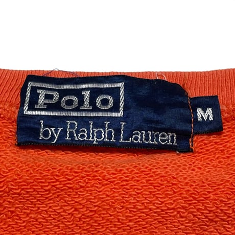 POLO RALPHLAUREN　"ORANGE" SWEAT.裏起毛ナシ