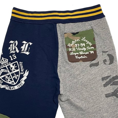 POLO RALPHLAUREN　"PATCH WORK" SWEAT PANTS