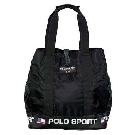 POLO SPORT RALPHLAUREN　 "90s VINTAGE" SPORT TOTEBAG (BLACK)