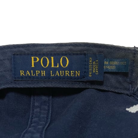 POLO RALPHLAUREN　"P LOGO" 6PANEL CAP