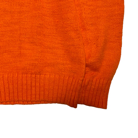 POLO RALPHLAUREN　"HALF ZIP SWEATER" ORANGE
