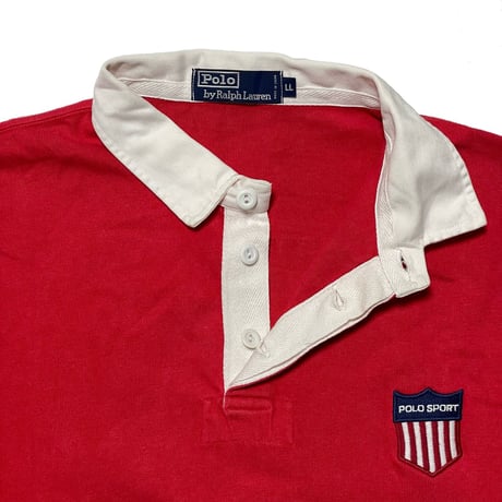POLO RALPHLAUREN　"POLO SPORT EMBLEM" RUGBY SHIRT (LL)
