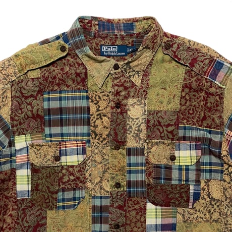 POLO RALPHLAUREN　"PATCH WORK" S/S SHIRT