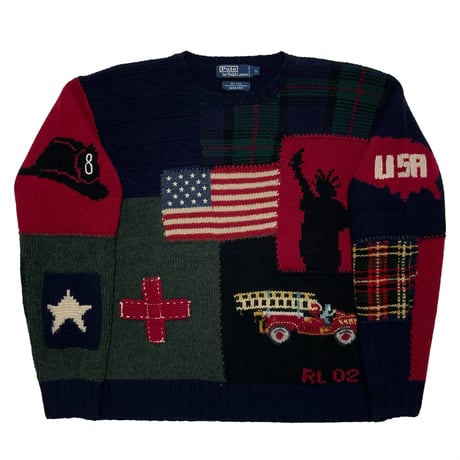 POLO RALPHLAUREN　 "911 MEMORIAL" SWEATER (Lサイズ)