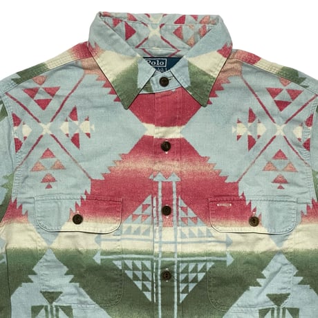 POLO RALPHLAUREN　"NATIVE" CHIN STRAP SHIRT