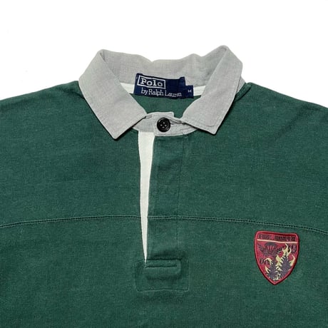 POLO RALPHLAUREN　"FIRE JUMPER" COLOR BLOCK POLO SHIRT