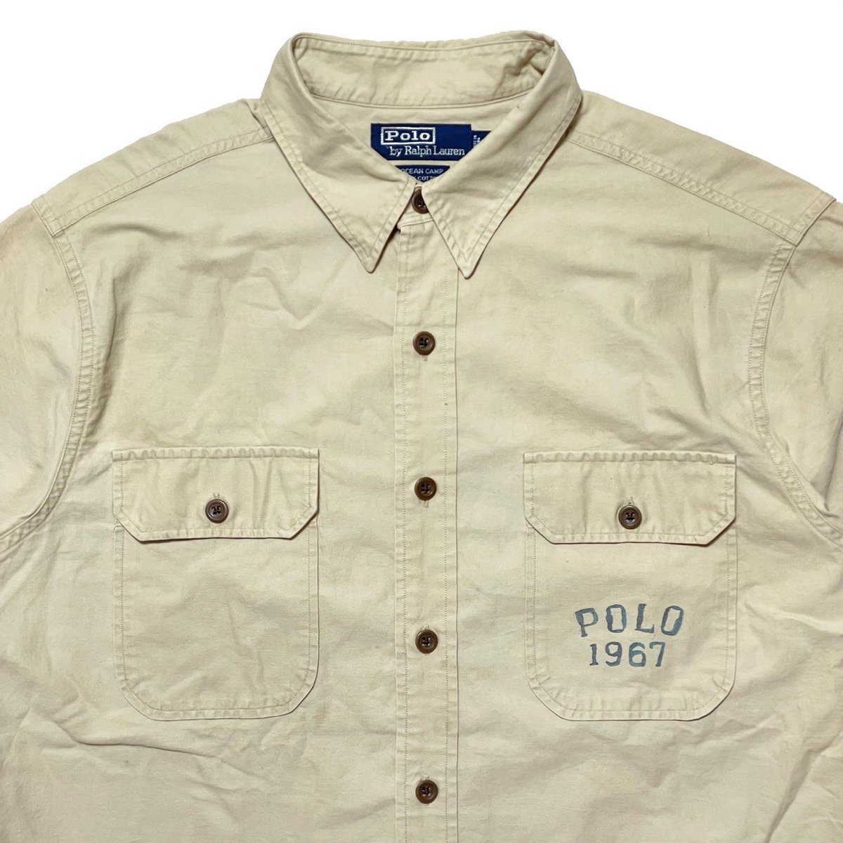 希少M Polo Ralph Lauren OCEAN CAMP シャークシャツ POLO RALPHLAUREN 