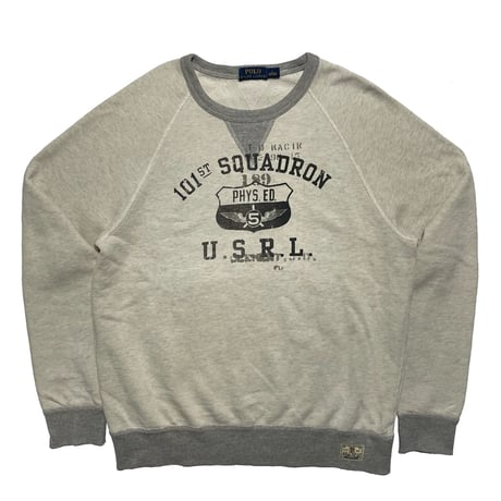POLO RALPHLAUREN　"NATURAL SILVER GREY" SWEAT