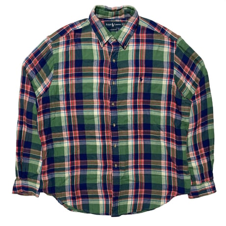 RALPHLAUREN　"PLAID" FLANNEL SHIRT