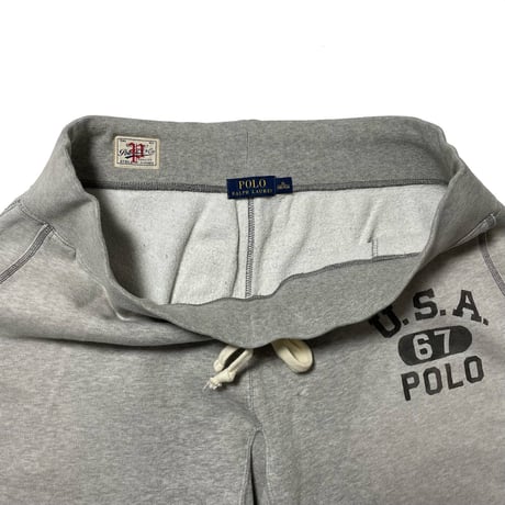 POLO RALPHLAUREN　"COLLEGE LOGO" SWEAT PANTS