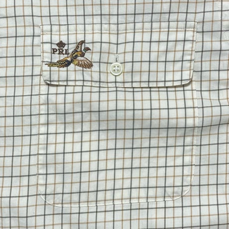 POLO RALPHLAUREN　"PRL DUCK" CHECKED SHIRT