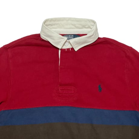 POLO RALPHLAUREN　"COLOR BLOCK" RUGBY SHIRT