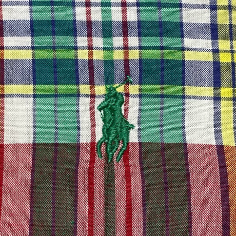 RALPHLAUREN　"MADRAS" S/S SHIRT (BOYS)