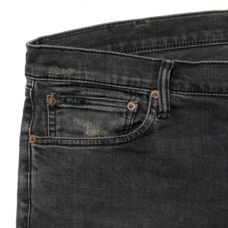 POLO RALPHLAUREN　BLACK DENIM (BIG)W38