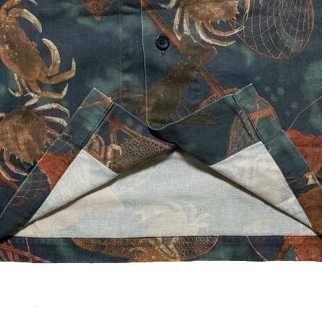POLO RALPHLAUREN　"SHELLFISH" OPEN COLLAR SHIRT