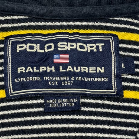 POLO SPORT RALPHLAUREN　"STRIPE" POLO SHIRT