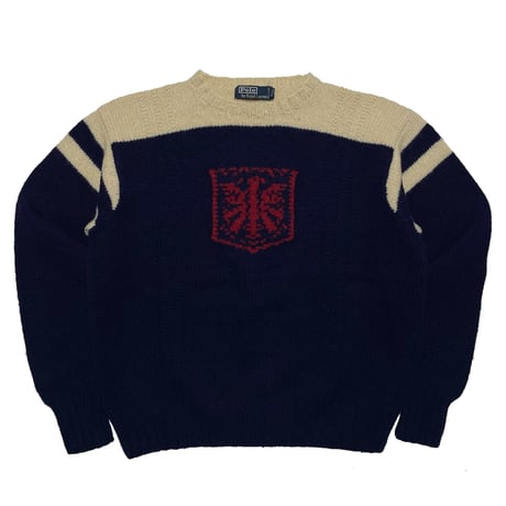 POLO RALPHLAUREN　"90S VINTAGE" HAND KNIT SWEATER
