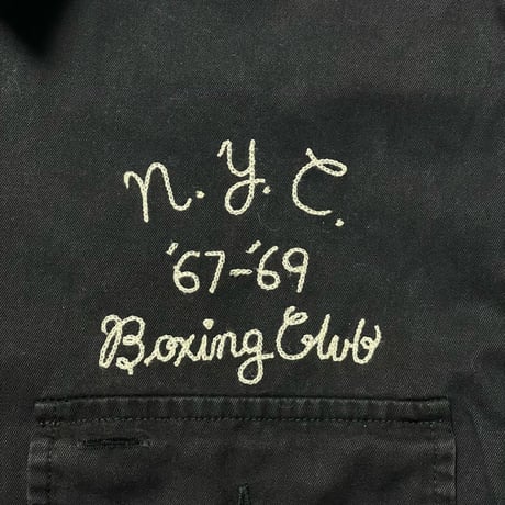 POLO RALPHLAUREN　"NEW YORK BOXING CLUB" WORK SHIRT (1st-M)