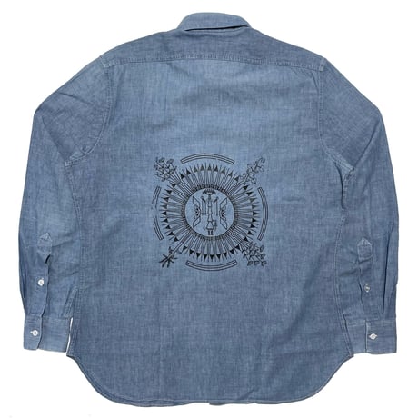 POLO WESTERN RALPHLAUREN　"NATIVE" CHAMBRAY SHIRT