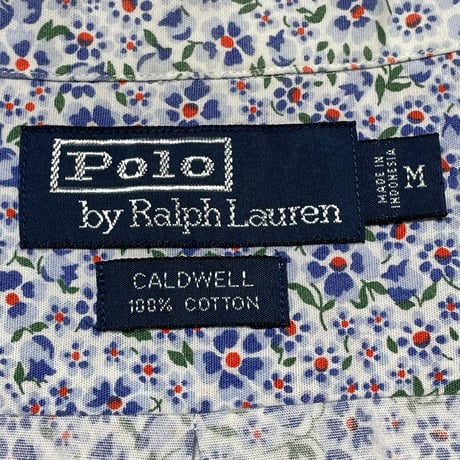 POLO RALPHLAUREN　"FLOWER" OPEN COLLAR SHIRT