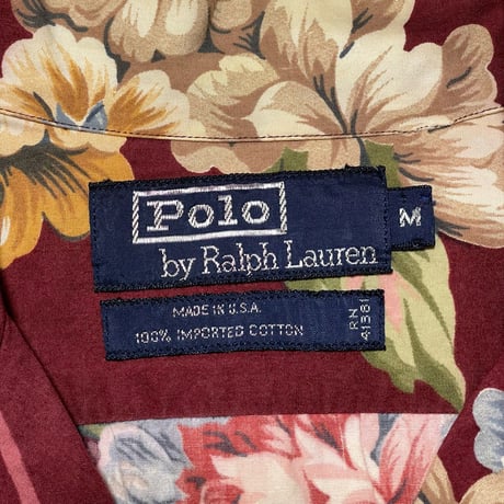 POLO RALPHLAUREN　"FLOWER" ALOHA SHIRT