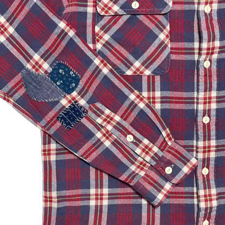 POLO COUNTRY RALPHLAUREN　"PATCH WORK" FLANNEL SHIRT