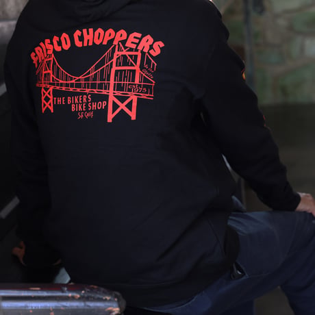 FRISCO CHOPPERS Flaming Skull Yellow＆Red パーカー